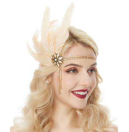 Women Vintage Style Accessory Set | Crystal Details Pearl Necklace Costume Events-Women Accessory-Sasha Sydney
