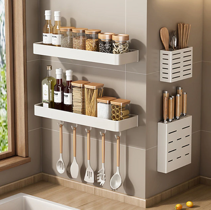 Modern Wall Mounted Bathroom Shelf | Storage Rack Towel Bar Bathroom Organisation-Wall Shelf-Sasha Sydney