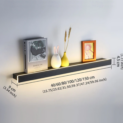 Modern LED Floating Wall Shelf | Display Shelf Integrated Lighting Home Decor-Wall Shelf-Sasha Sydney