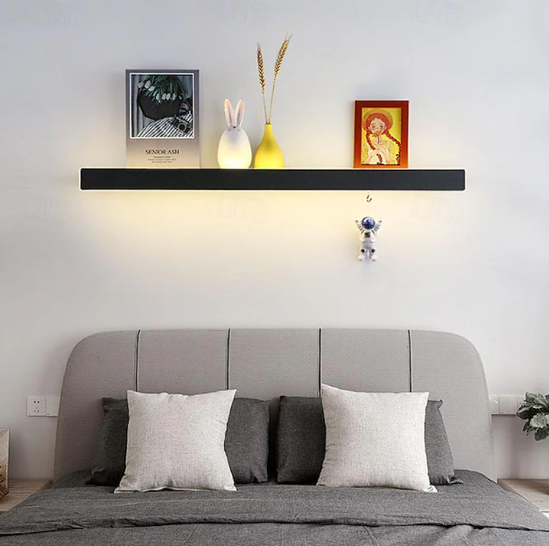 Modern LED Floating Wall Shelf | Display Shelf Integrated Lighting Home Decor-Wall Shelf-Sasha Sydney