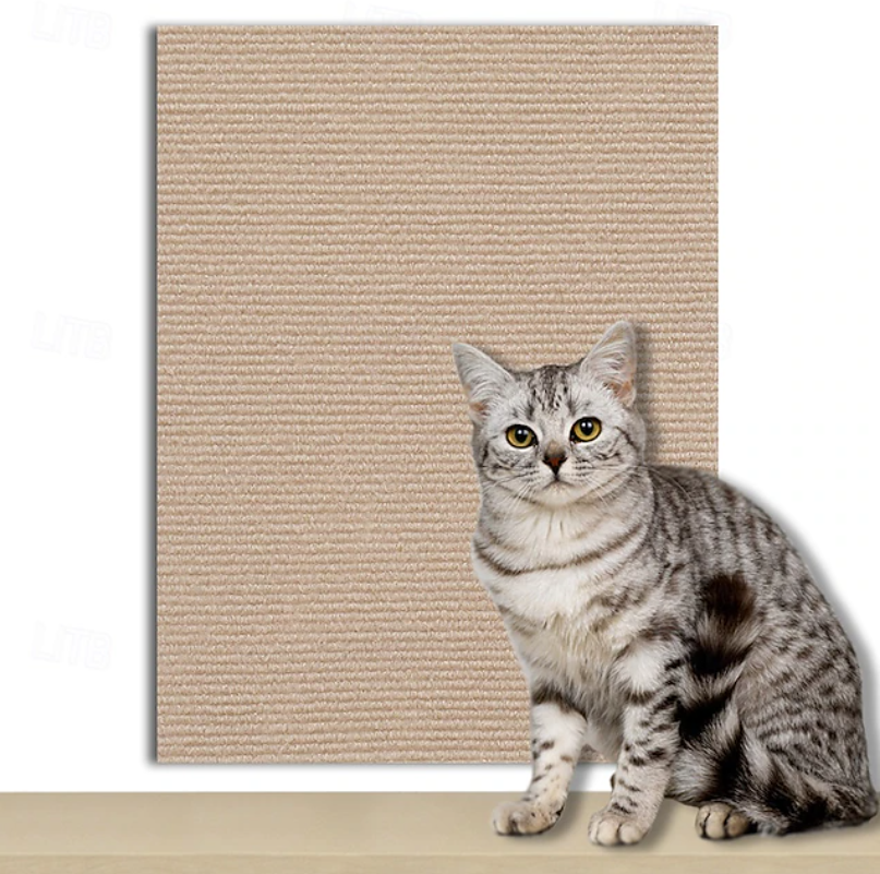 Pet Scratch Pad Wall Mat | Textured Surface Furniture Protection Cat Accessories-Cat Furniture Accessory-Sasha Sydney