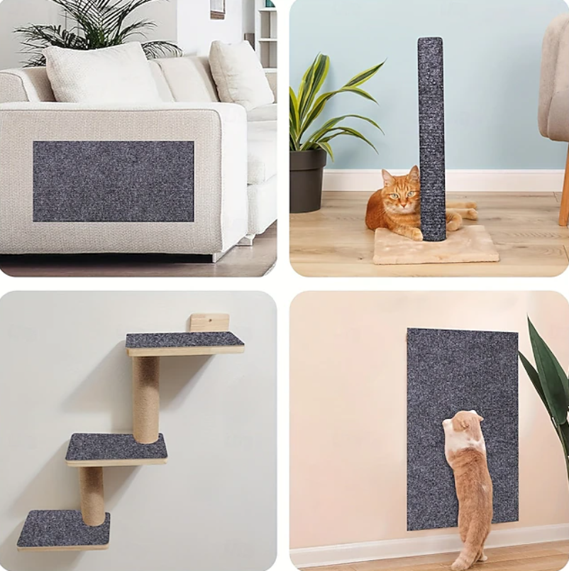 Pet Scratch Pad Wall Mat | Textured Surface Furniture Protection Cat Accessories-Cat Furniture Accessory-Sasha Sydney