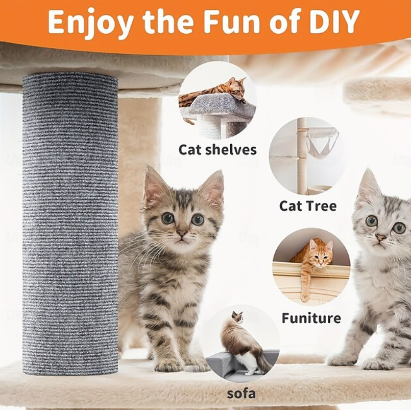 Pet Scratch Pad Wall Mat | Textured Surface Furniture Protection Cat Accessories-Cat Furniture Accessory-Sasha Sydney