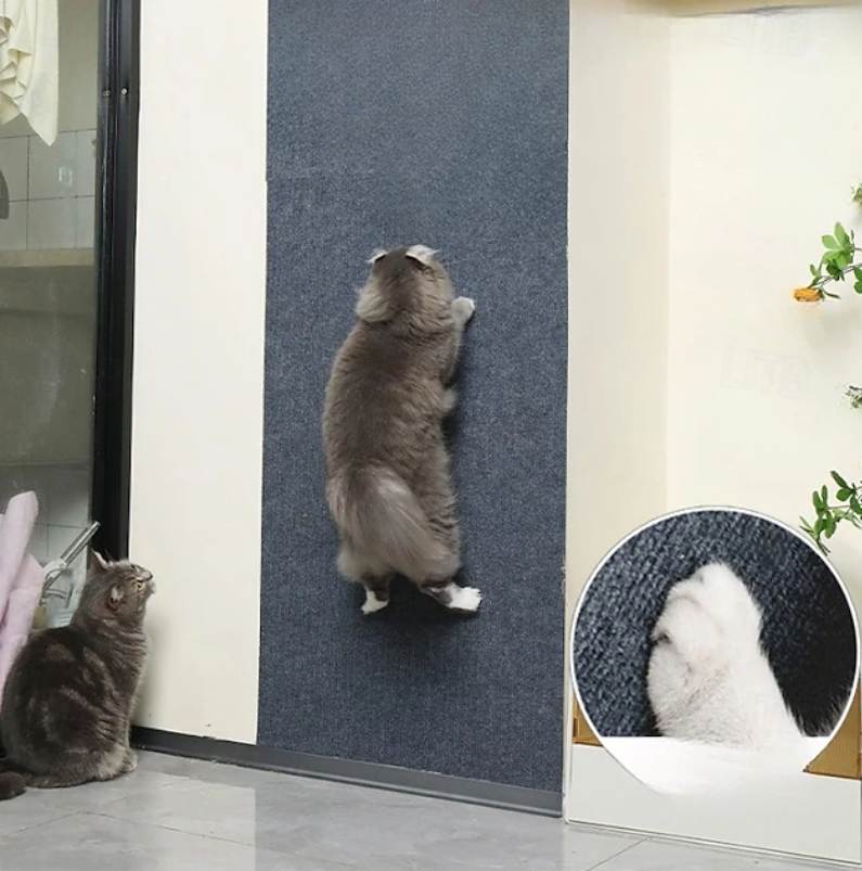 Pet Scratch Pad Wall Mat | Textured Surface Furniture Protection Cat Accessories-Cat Furniture Accessory-Sasha Sydney