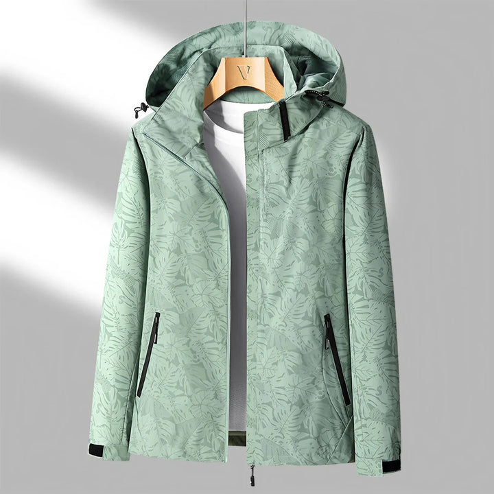 Joana | Women's Windproof Softshell Jacket | Chic Botanical Print