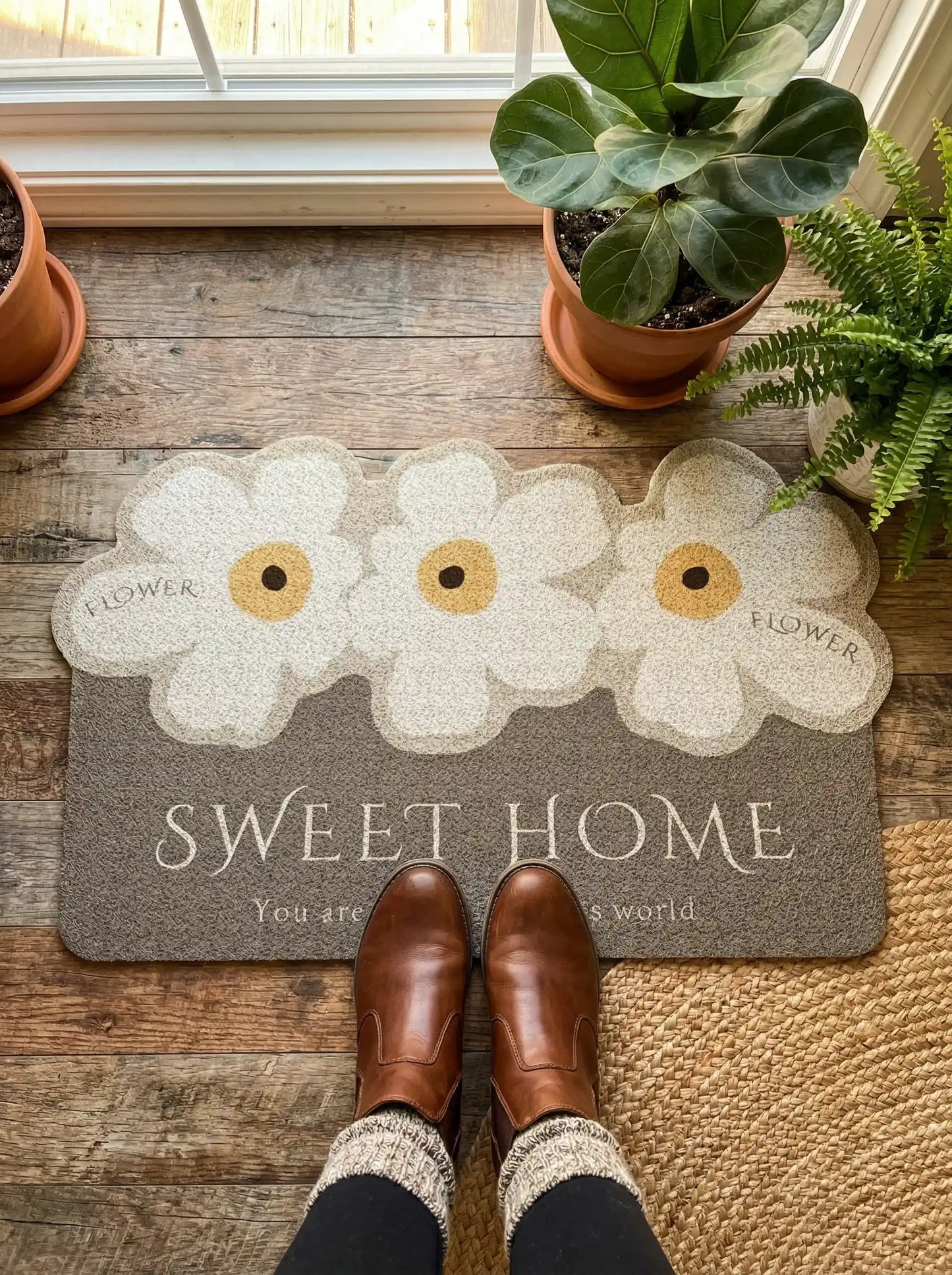 Modern Front Door Mat | Non Slip Dirt Trapping Entryway Use-Door Mat-Sasha Sydney