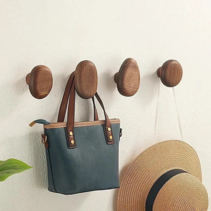 Modern Round Coat Hooks | Wall Mounted Space Saving Entryway Use-Coat Hook-Sasha Sydney
