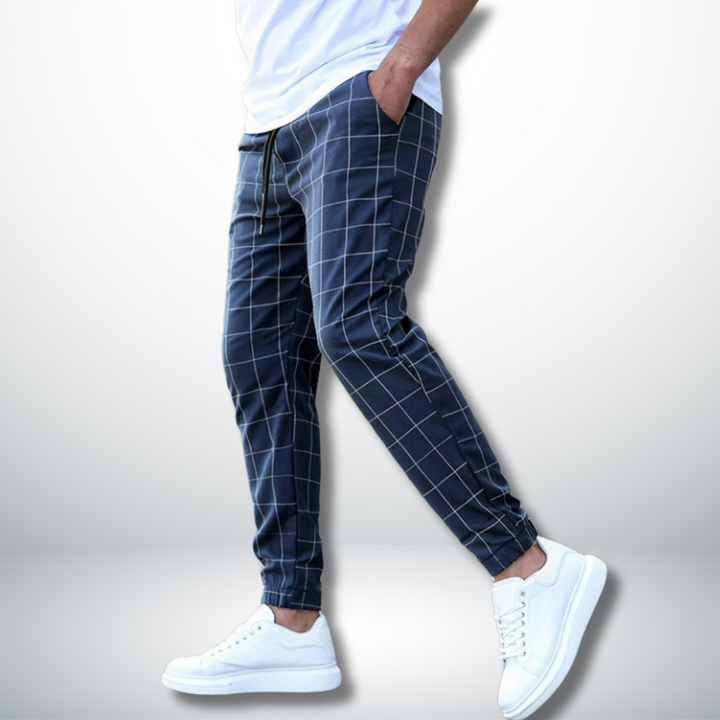 Lachlan | Men’s Checked Lounge Pants | Breathable Fit