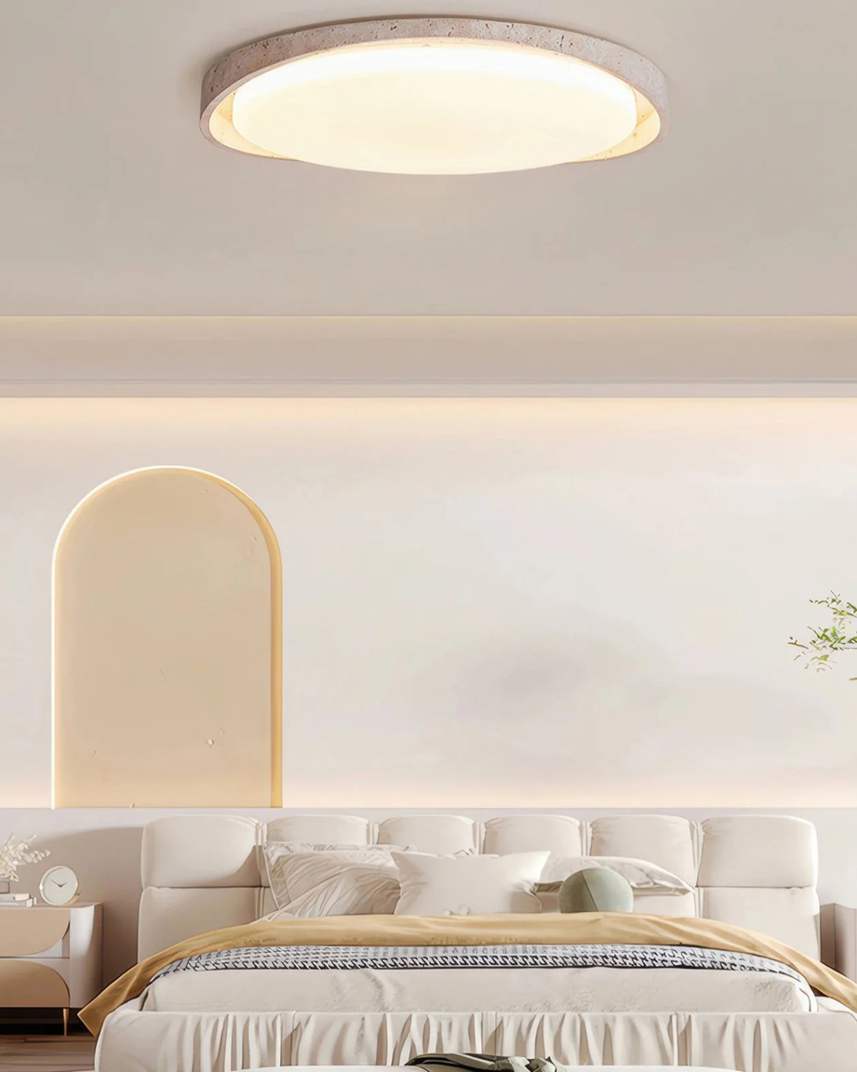 Oval Flush Mount Ceiling Light | Modern Ambient Lighting-Ceiling Light-Sasha Sydney
