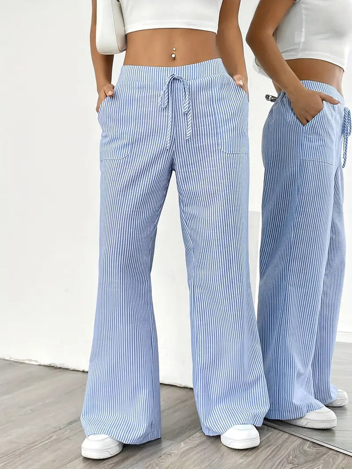 Alina | Women's Striped Pants | Comfortable & Flattering