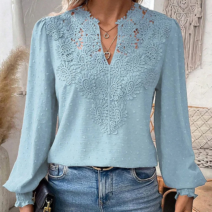 Ava | Women Lace Detail Blouse | Versatile & Elegant