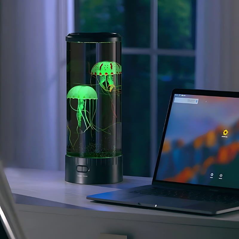 Jellyfish Lava Lamp | Color Changing Ambient Mood Lighting-Table Lamp-Sasha Sydney