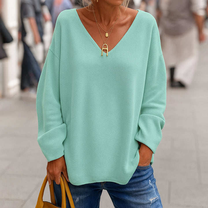 Harper | Women Relaxed V-Neck Top | Timeless Comfort