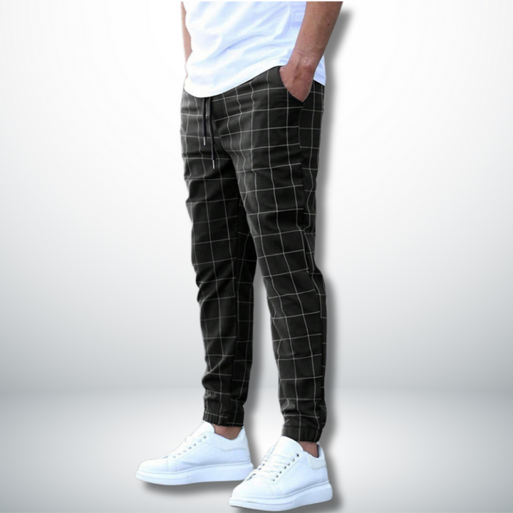 Lachlan | Men’s Checked Lounge Pants | Breathable Fit