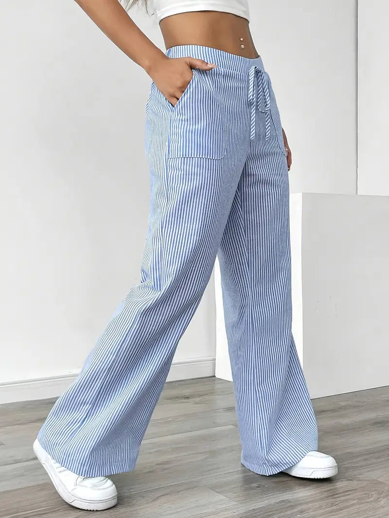 Alina | Women's Striped Pants | Comfortable & Flattering