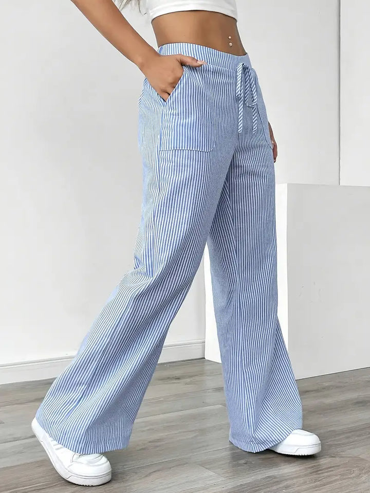 Alina | Women's Striped Pants | Comfortable & Flattering