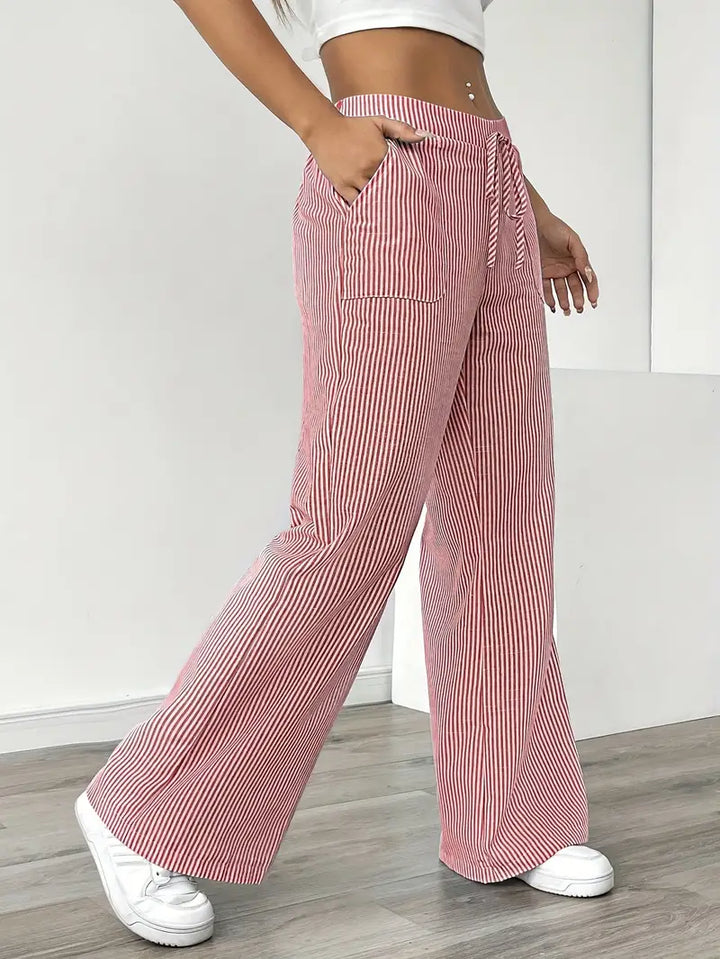 Alina | Women's Striped Pants | Comfortable & Flattering