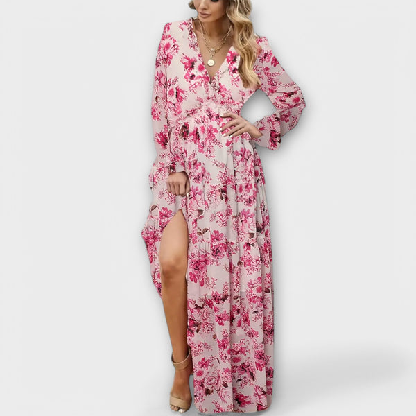 Chloe | Women Floral Maxi Dress | Lightweight & Elegant