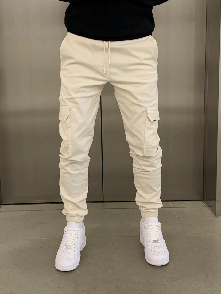 Caleb | Men Tapered Cargo Joggers | Functional Comfort