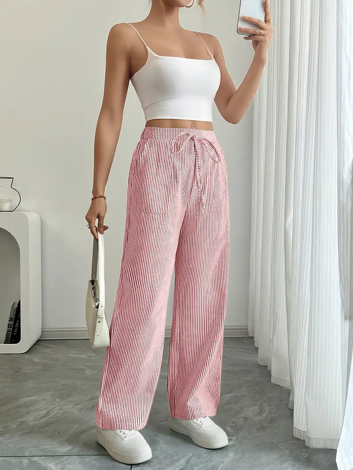 Alina | Women's Striped Pants | Comfortable & Flattering