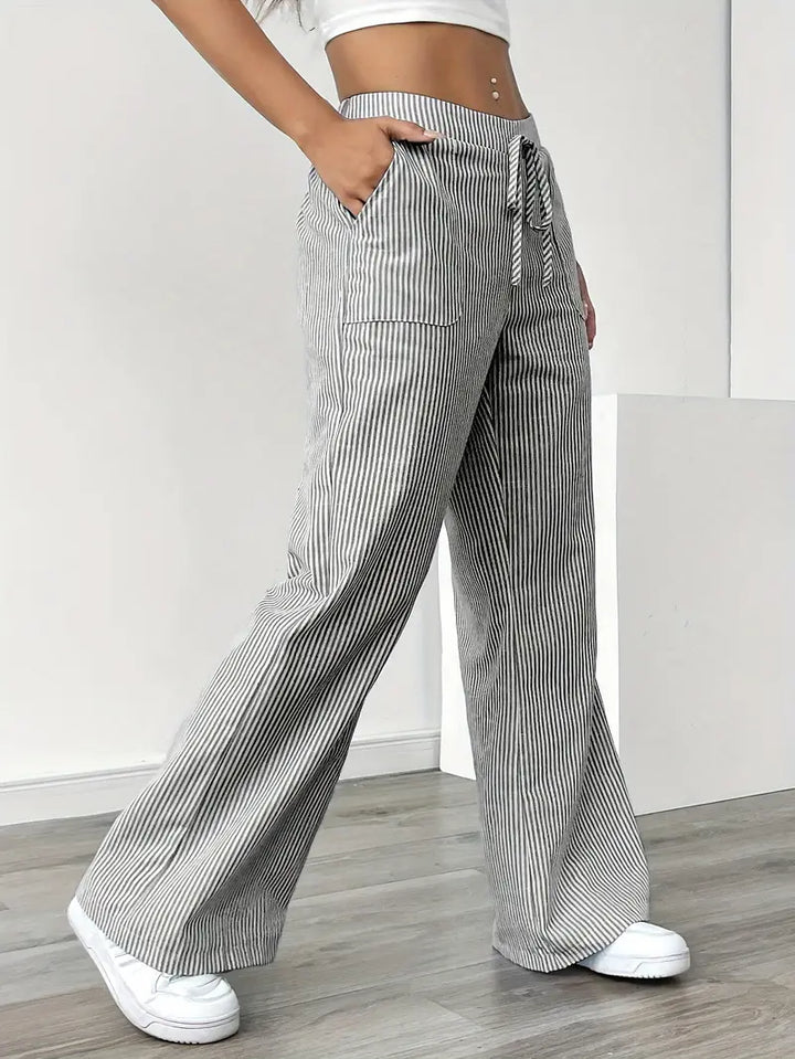 Alina | Women's Striped Pants | Comfortable & Flattering