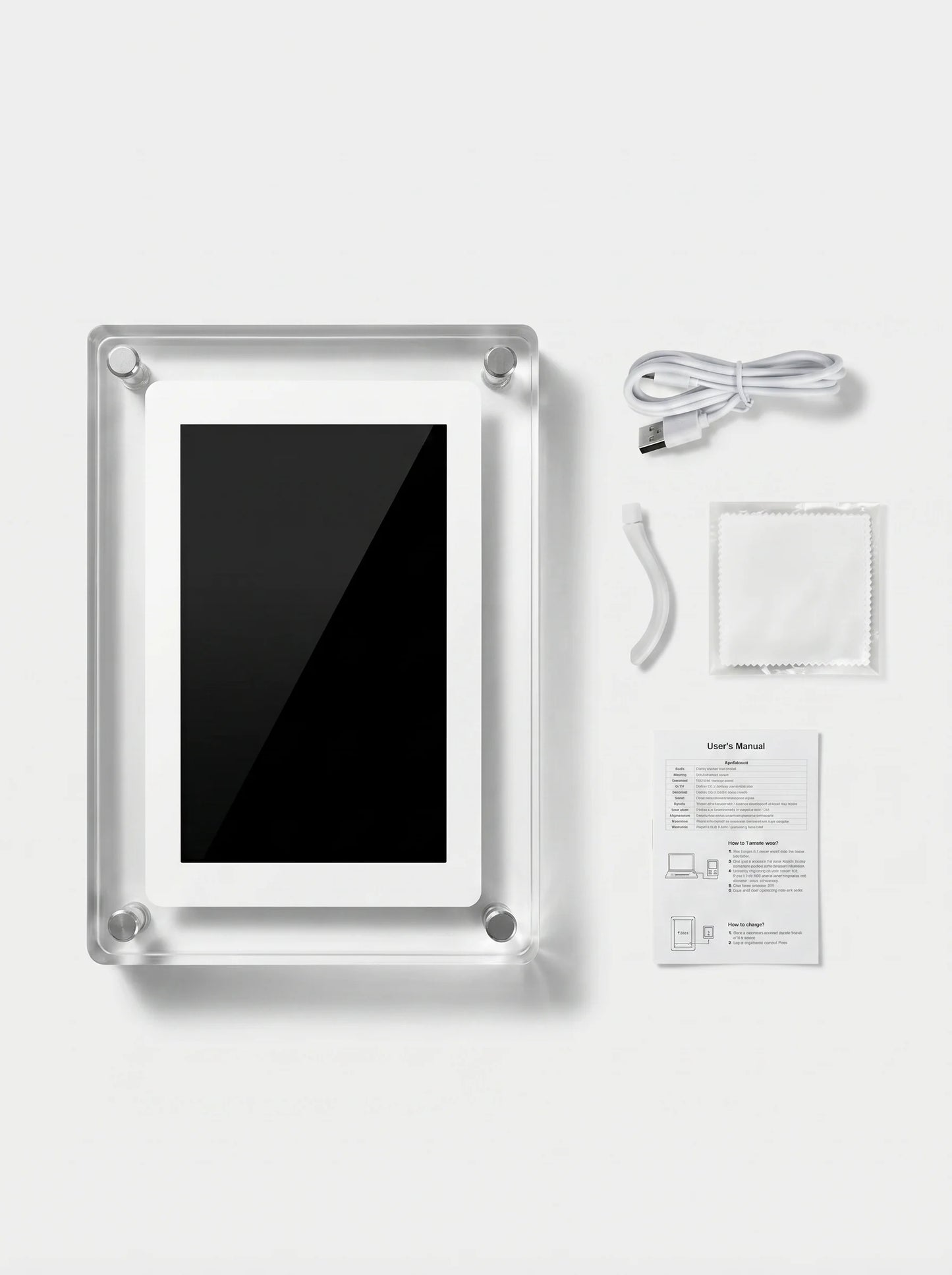 Photo Frame | Acrylic Digital Picture Frame-Picture Frame-Sasha Sydney