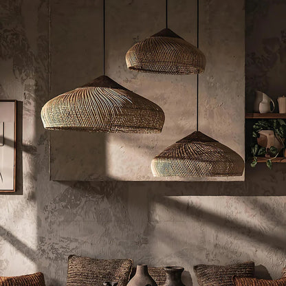 Rattan Pendant Light | Ceiling Hanging Light-Pendant Light-Sasha Sydney