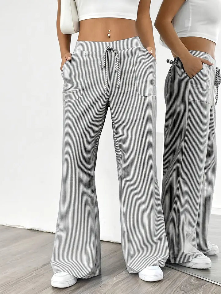 Alina | Women's Striped Pants | Comfortable & Flattering