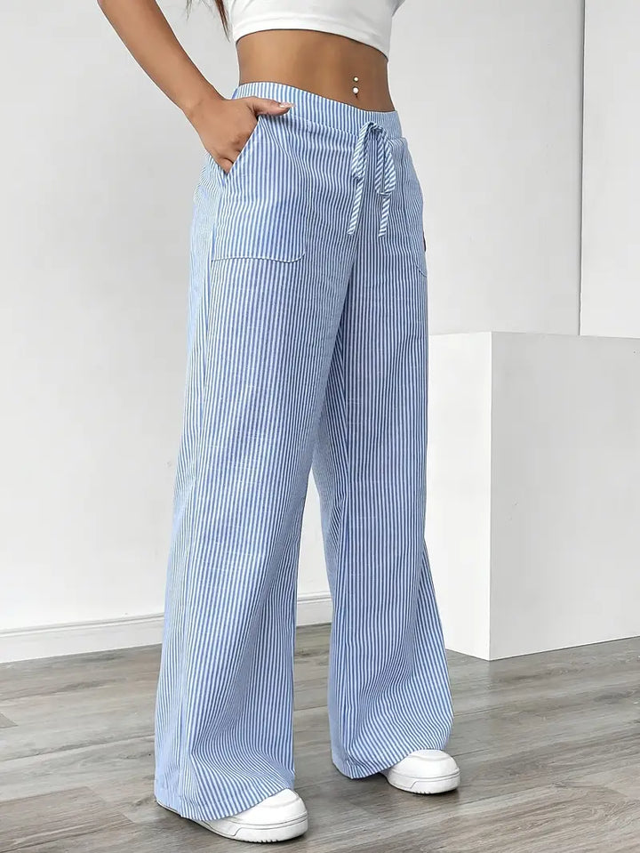 Alina | Women's Striped Pants | Comfortable & Flattering