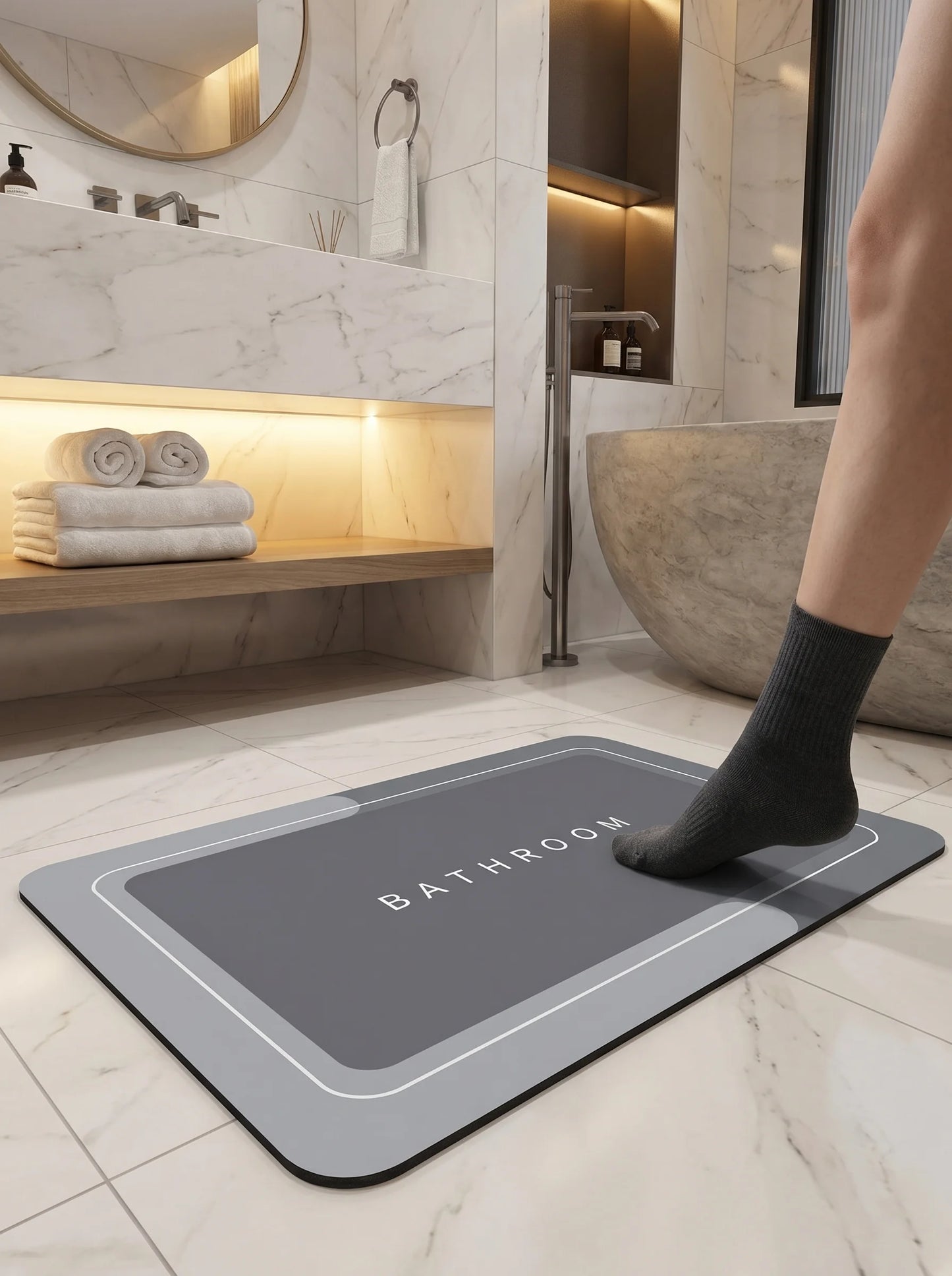 Bath Mat | Non Slip Bath Mat-Bathroom Mat-Sasha Sydney