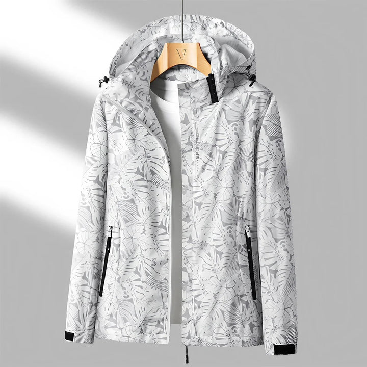 Joana | Women's Windproof Softshell Jacket | Chic Botanical Print