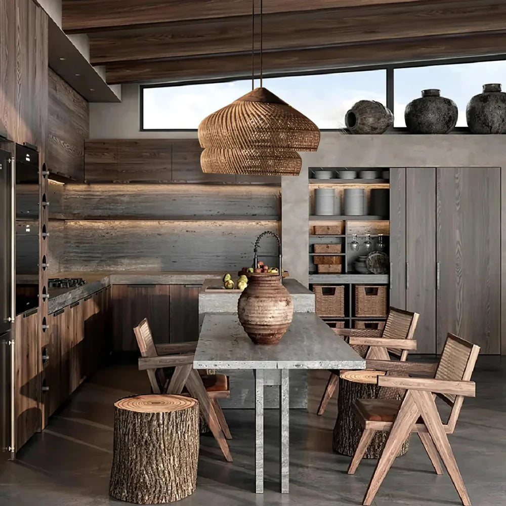 Rattan Pendant Light | Ceiling Hanging Light-Pendant Light-Sasha Sydney