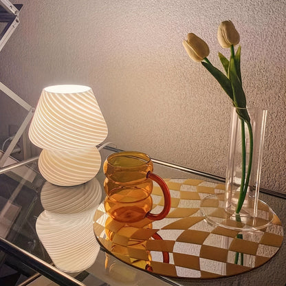 Table Lamp | Spiral Mushroom Bedside Lamp-Table Lamp-Sasha Sydney