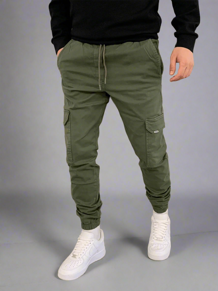 Caleb | Men Tapered Cargo Joggers | Functional Comfort