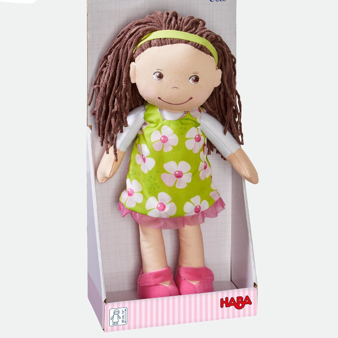 Girls Floral Print Doll Toy | Yarn Hair Textile Doll Playtime Activities-Doll-Sasha Sydney