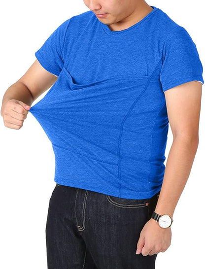 Men Kangaroo Baby Carrier T Shirt | V Neck Short Sleeve Infant Carrying-Baby Carrier-Sasha Sydney