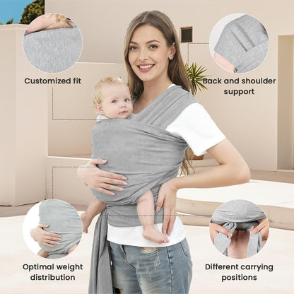 Baby Wrap Carrier Sling | Front Carry Infant Carrier Daily Use-Baby Carrier-Sasha Sydney