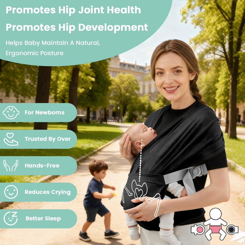 Baby Wrap Carrier Sling | Front Carry Infant Carrier Daily Use-Baby Carrier-Sasha Sydney