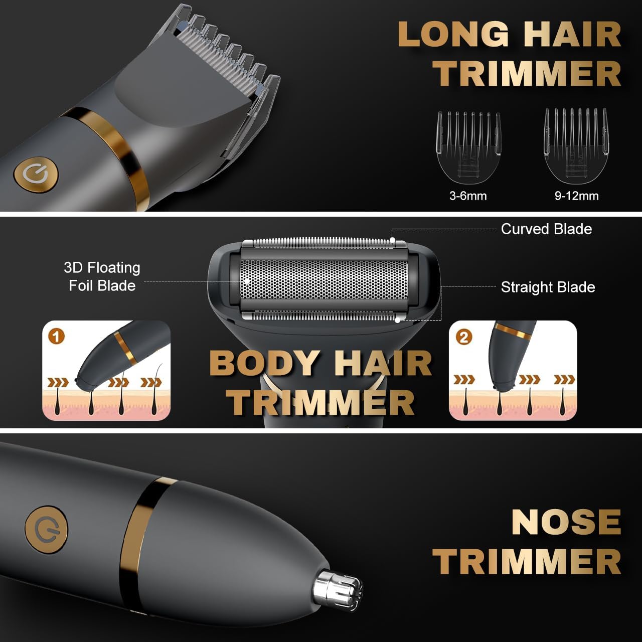 Men Electric Grooming Trimmer | Multi Function Hair Trimmer Personal Care-Trimmer/Shaver-Sasha Sydney