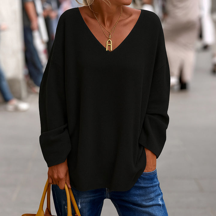 Harper | Women Relaxed V-Neck Top | Timeless Comfort