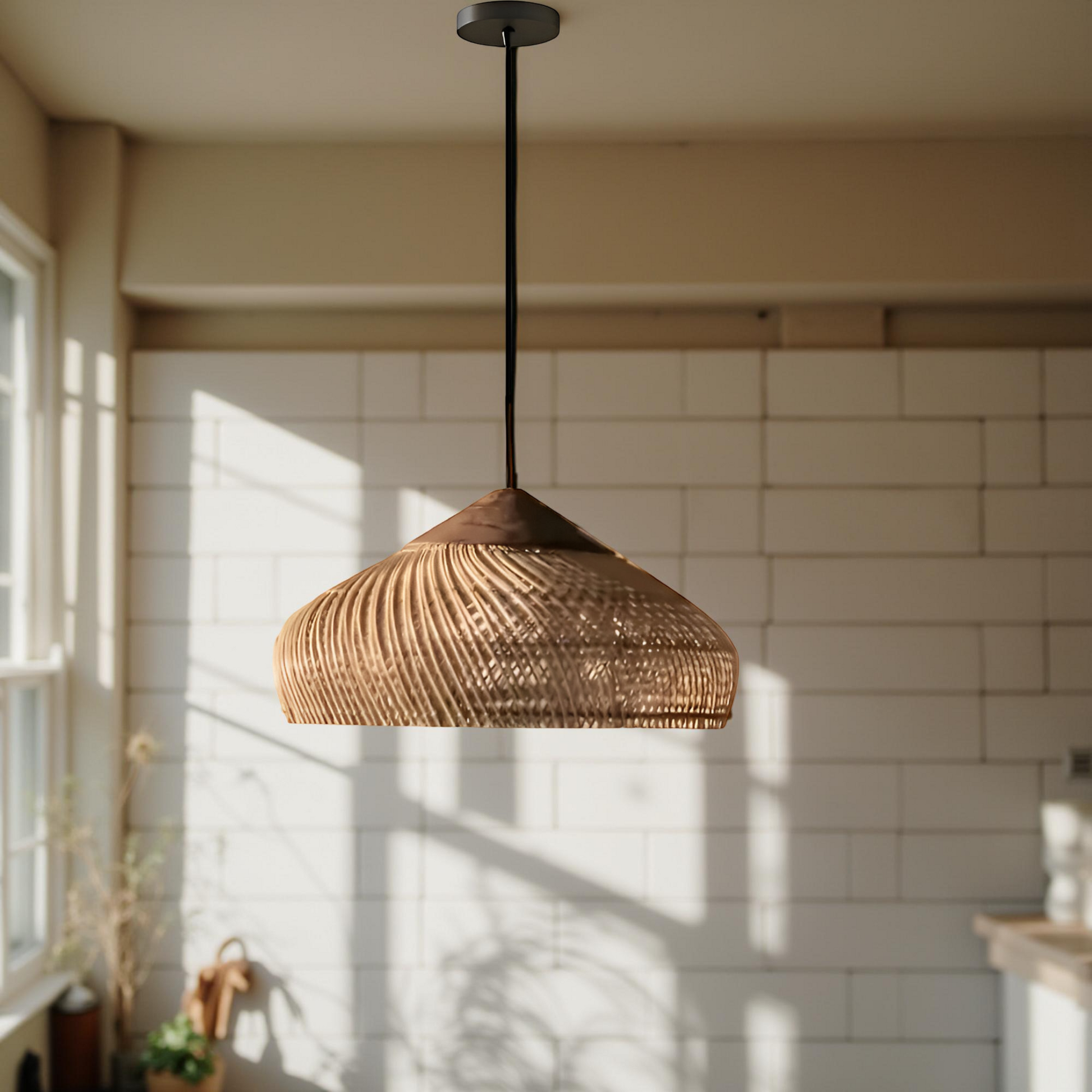 Rattan Pendant Light | Ceiling Hanging Light-Pendant Light-Sasha Sydney