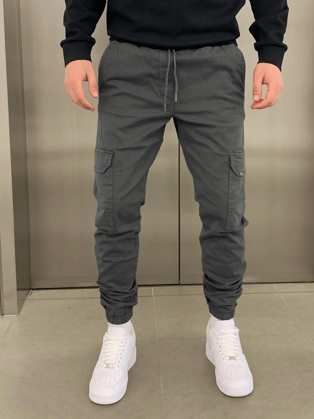 Caleb | Men Tapered Cargo Joggers | Functional Comfort