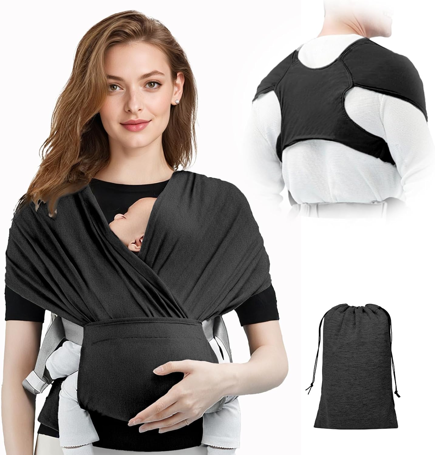 Baby Wrap Carrier Sling | Front Carry Infant Carrier Daily Use-Baby Carrier-Sasha Sydney