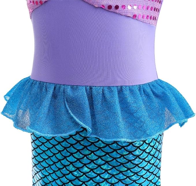 Ocean Princess Costume | Kids Little Mermaid Costume