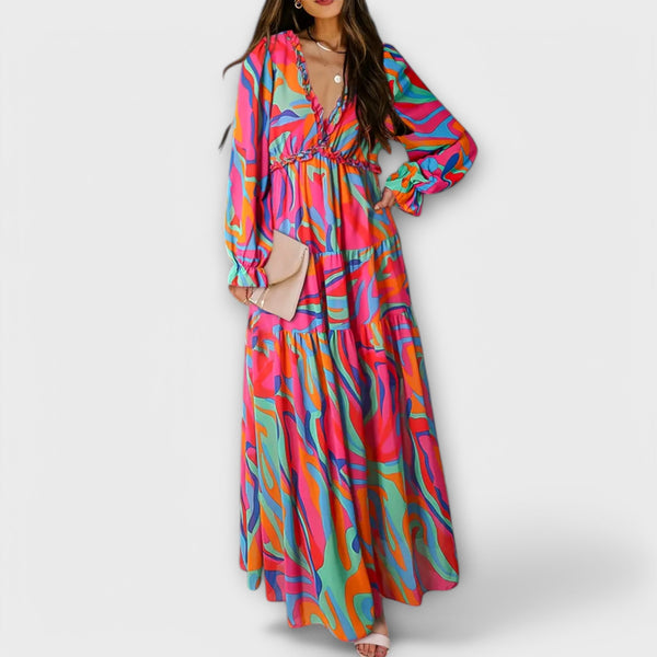 Chloe | Women Floral Maxi Dress | Lightweight & Elegant
