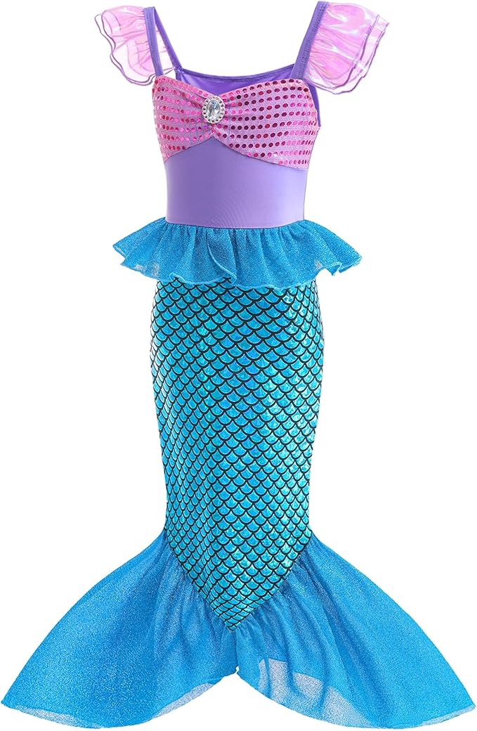 Ocean Princess Costume | Kids Little Mermaid Costume