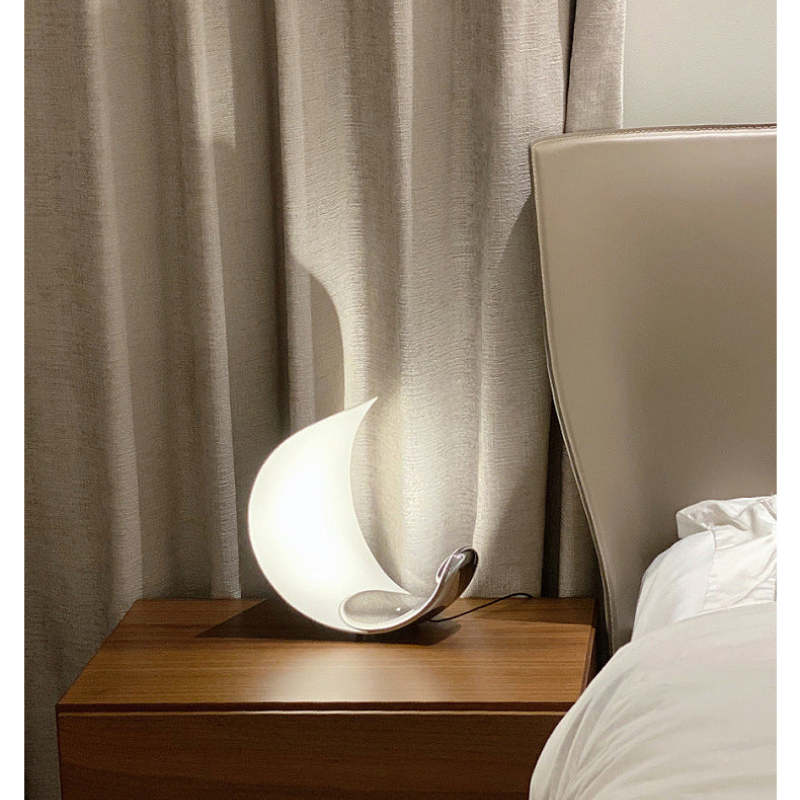 Designer Table Lamp | Modern Half Moon Light-Table Lamp-Sasha Sydney
