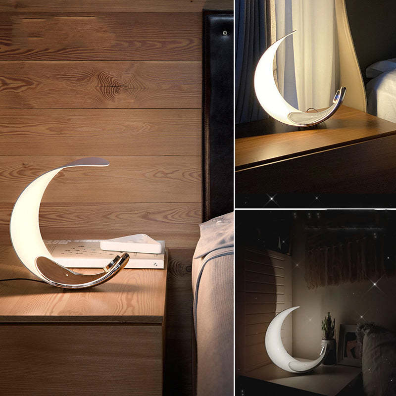 Designer Table Lamp | Modern Half Moon Light-Table Lamp-Sasha Sydney