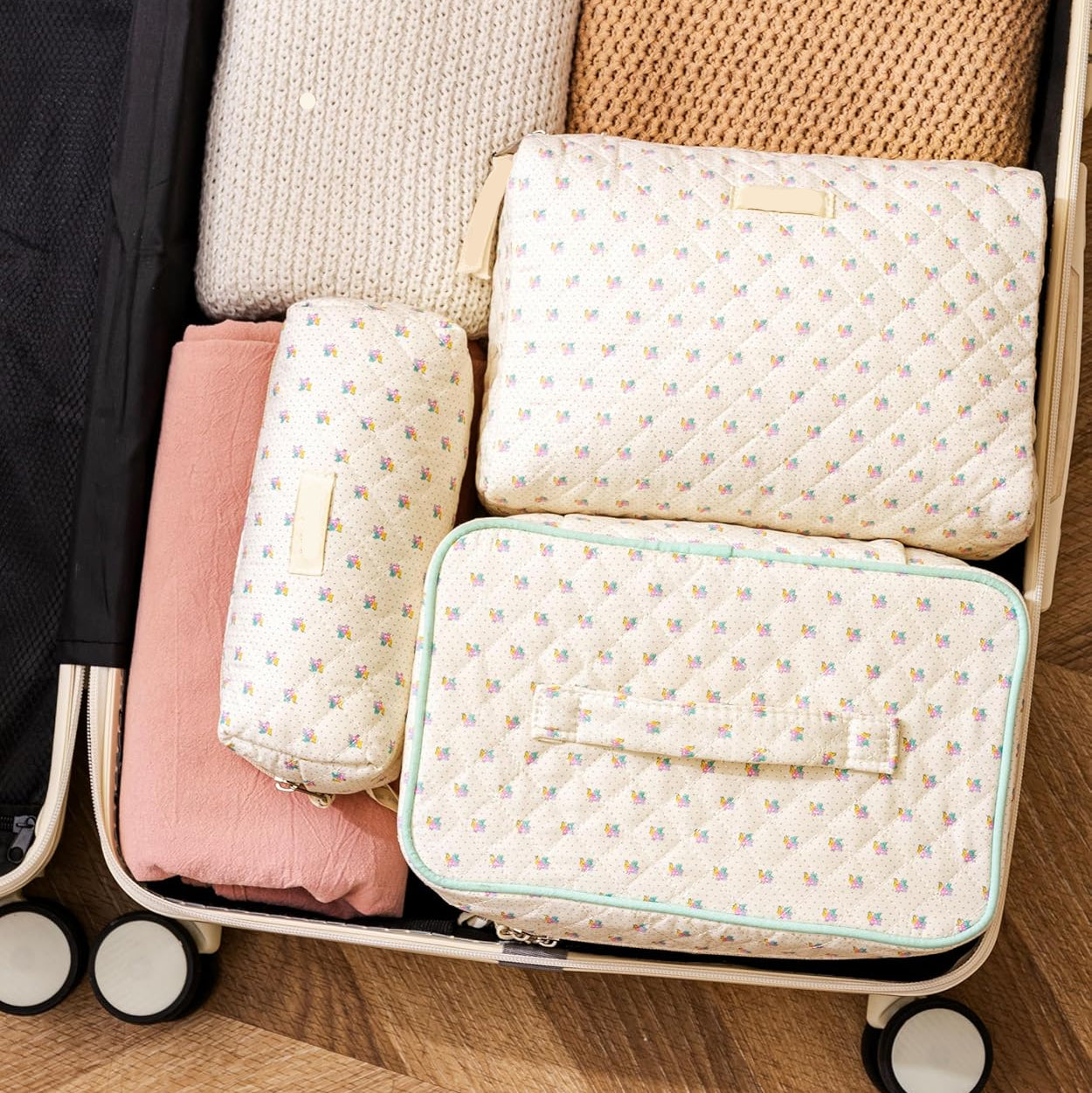 Makeup Bag Set | Cosmetic Organizer Case-Makeup Bag-Sasha Sydney