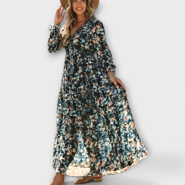 Chloe | Women Floral Maxi Dress | Lightweight & Elegant